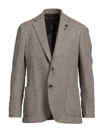 Lardini Man Blazer Chocolate Brown Size 42 Virgin Wool, Silk, Polyamide, Cashmere