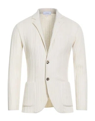 Lardini Man Blazer Cream Size Xs Cashmere In White
