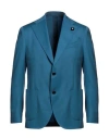 Lardini Man Blazer Deep Jade Size 42 Wool In Green
