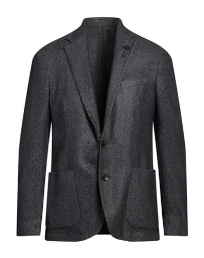 Lardini Man Blazer Grey Size 40 Cashmere, Silk