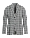 Lardini Man Blazer Grey Size 40 Wool, Viscose In Grey