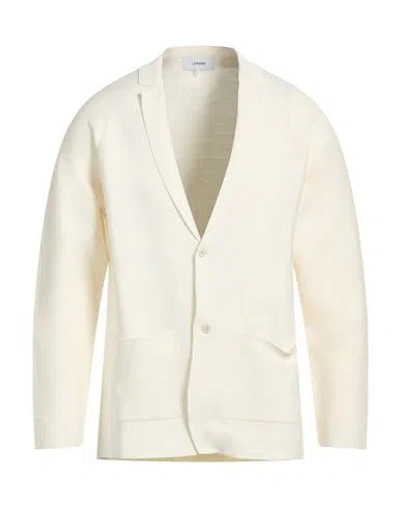 Lardini Man Blazer Ivory Size Xxl Cotton In White