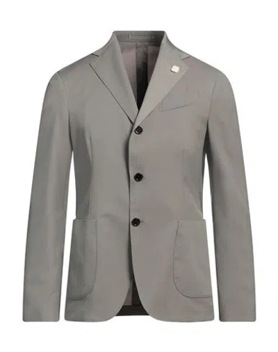 Lardini Man Blazer Khaki Size 46 Polyamide, Wool, Mohair Wool, Elastane In Beige