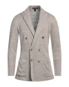 Lardini Man Blazer Khaki Size L Linen, Cotton In Beige