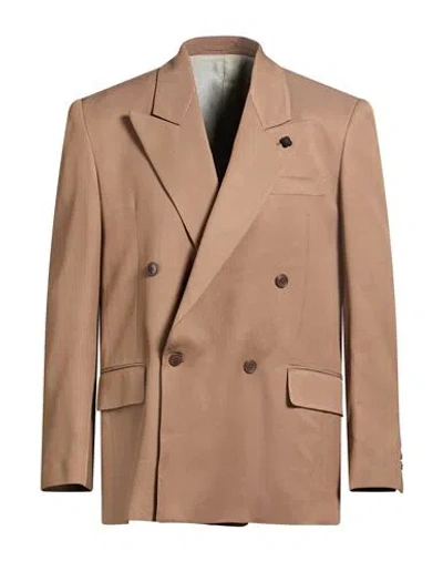 Lardini Man Blazer Light Brown Size 40 Viscose