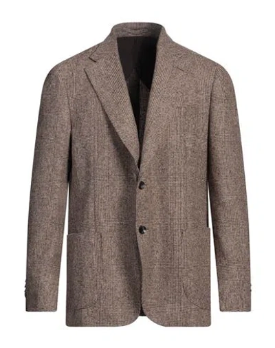 Lardini Man Blazer Light Brown Size 46 Alpaca Wool, Wool, Polyester