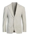 Lardini Man Blazer Light Grey Size 44 Cotton, Elastane