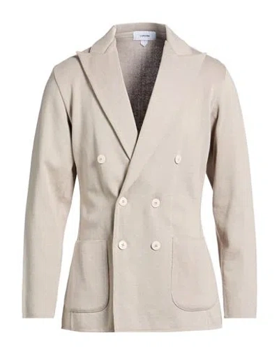 Lardini Man Blazer Light Grey Size L Cotton In Gray