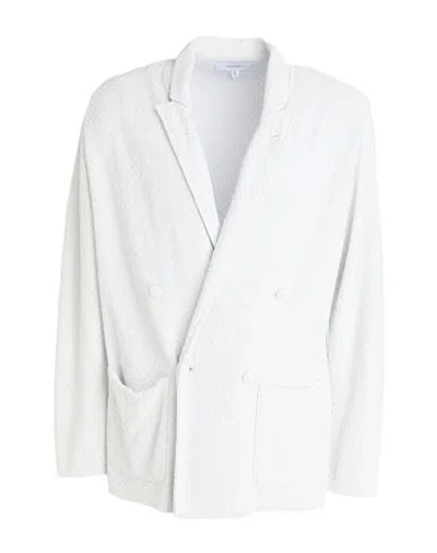 Lardini Man Blazer Light Grey Size M Viscose, Nylon, Metallic Fiber In White
