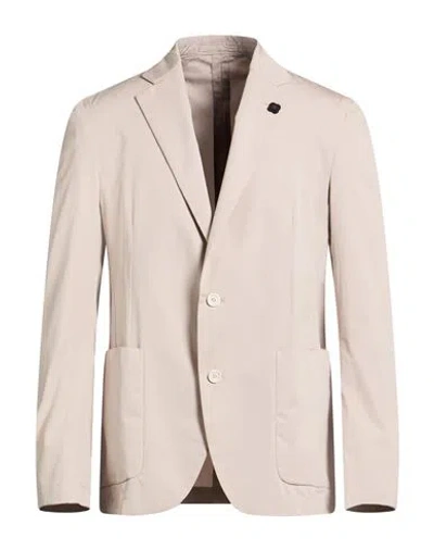 Lardini Man Blazer Light Grey Size Xxl Cotton In Neutral