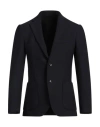 Lardini Man Blazer Midnight Blue Size 36 Wool, Polyester, Elastane In Blue