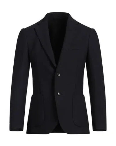 Lardini Man Blazer Midnight Blue Size 36 Wool, Polyester, Elastane