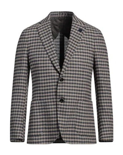 Lardini Man Blazer Midnight Blue Size 38 Wool, Silk, Polyamide