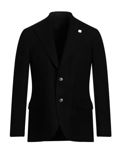 Lardini Man Blazer Midnight Blue Size 42 Wool