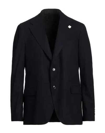 Lardini Man Blazer Midnight Blue Size 40 Wool, Polyamide