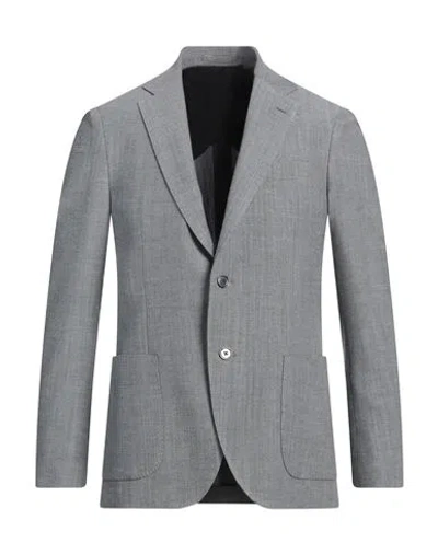 Lardini Man Blazer Midnight Blue Size 44 Wool, Polyester, Cotton, Elastane