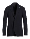 Lardini Man Blazer Midnight Blue Size 44 Wool, Polyester, Cotton, Elastane In Blue