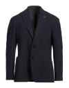 Lardini Blue Jacket With Classic Lapels And Button Fastening In Cotton Man In Blue
