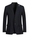 Lardini Man Blazer Midnight Blue Size 46 Wool, Elastane In Blue
