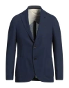 Lardini Man Blazer Midnight Blue Size 46 Wool, Mohair Wool In Blue