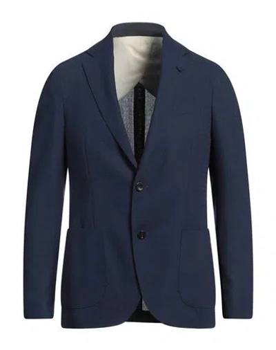 Lardini Man Blazer Midnight Blue Size 46 Wool, Mohair Wool