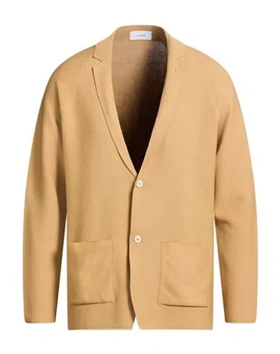 Lardini Man Blazer Mustard Size M Cotton In Nude