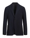 Lardini Man Blazer Navy Size 42 Wool, Cotton, Elastane