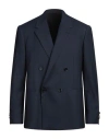 Lardini Man Blazer Navy Size 42 Wool, Polyester, Lyocell In Blue