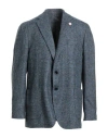 Lardini Man Blazer Navy Size 46 Alpaca Wool, Wool, Polyester, Lyocell In Blue