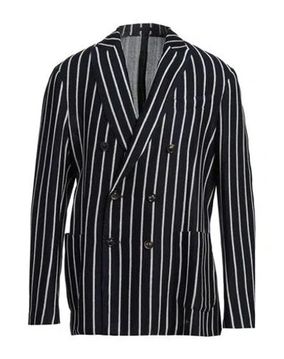 Lardini Man Blazer Navy Size 46 Cotton