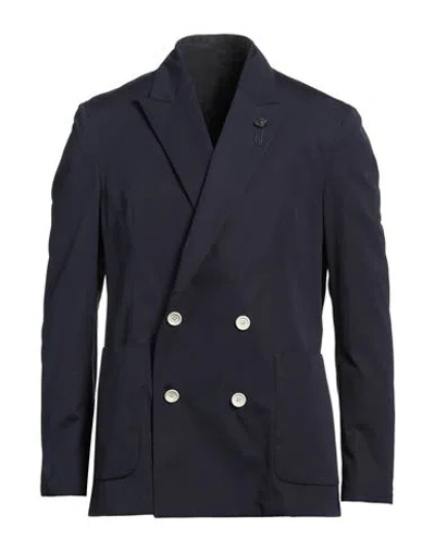 Lardini Man Blazer Navy Size L Cotton