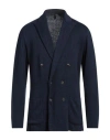 Lardini Man Blazer Navy Size L Linen, Cotton In Blue