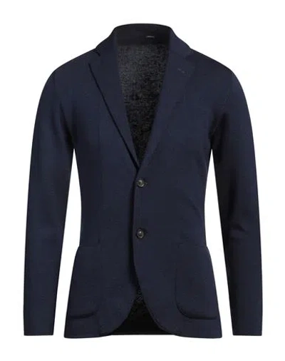 Lardini Man Blazer Navy Size S Wool, Silk, Cashmere