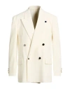Lardini Man Blazer Off White Size 40 Polyester, Wool, Elastane In Neutral