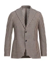 Lardini Man Blazer Sand Size 42 Wool, Linen In Multi