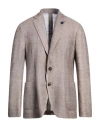Lardini Man Blazer Sand Size 48 Cotton, Linen In Beige