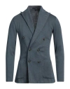 Lardini Man Blazer Slate Blue Size Xs Cotton