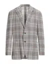 LARDINI LARDINI MAN BLAZER WHITE SIZE 40 LINEN, SILK, WOOL