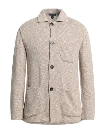 Lardini Man Cardigan Beige Size Xl Cotton
