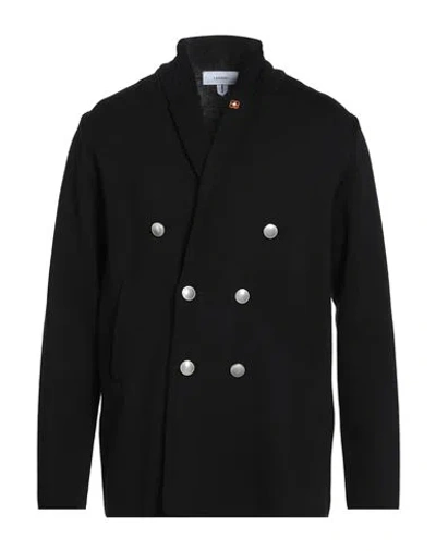 Lardini Man Cardigan Black Size L Wool