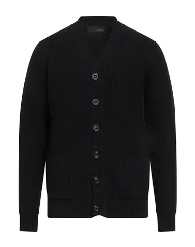 Lardini Man Cardigan Black Size L Wool, Cashmere