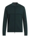 Lardini Man Cardigan Dark Green Size M Wool, Acrylic