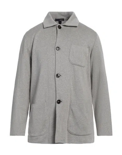 Lardini Man Cardigan Grey Size M Cotton In Gray