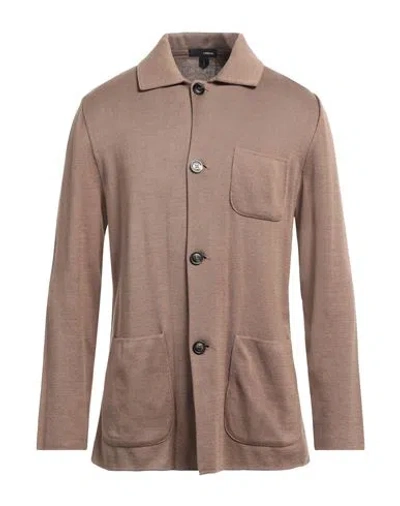 Lardini Man Cardigan Khaki Size Xl Cotton In Beige