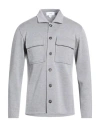 Lardini Man Cardigan Light Grey Size S Wool In Gray