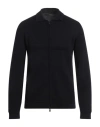 Lardini Man Cardigan Midnight Blue Size M Wool, Acrylic In Blue