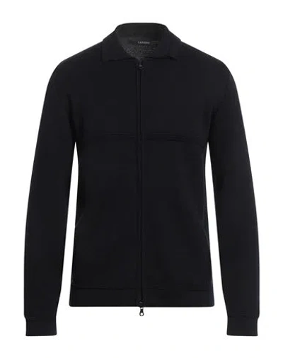 Lardini Man Cardigan Midnight Blue Size M Wool, Acrylic