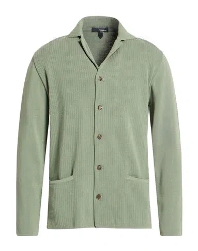 Lardini Man Cardigan Military Green Size Xxl Cotton