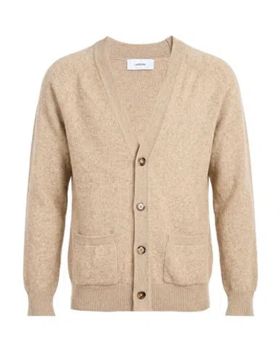 Lardini Man Cardigan Sand Size S Cashmere In Beige