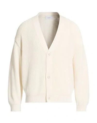 Lardini Man Cardigan White Size Xl Cotton